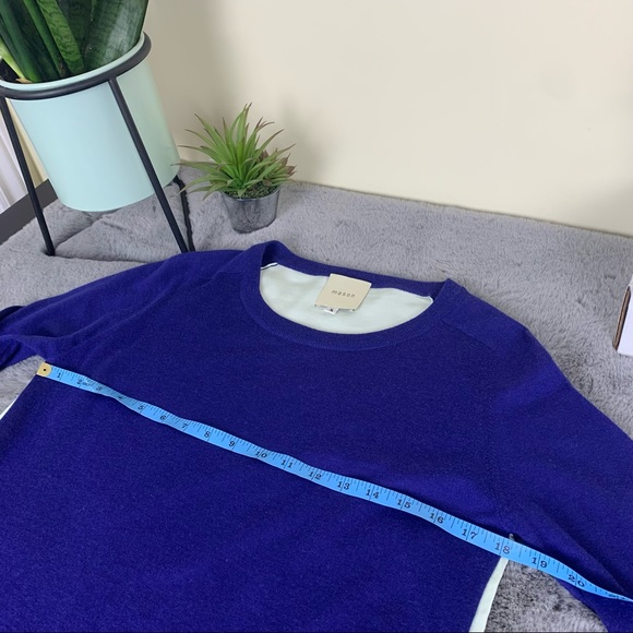 Mason by Michelle Mason Two Tone Cashmere Silk Sweater - Picture 7 of 10